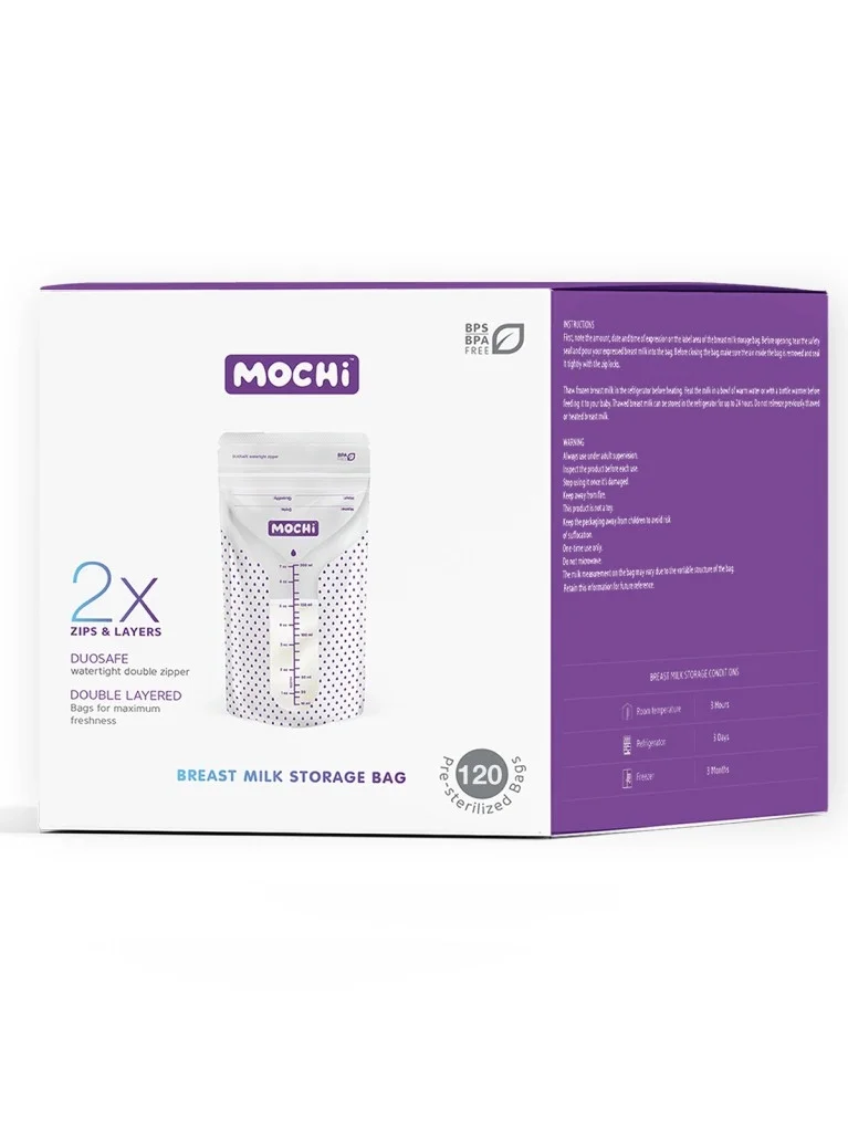İthalat® Mochi Anne Sütü Saklama Poşeti 120 Adet