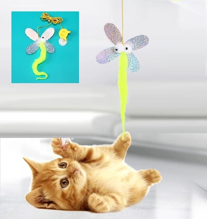 İthalat® Model Elastik Kendinden Yapışkanlı Kedi Oyun Oltası