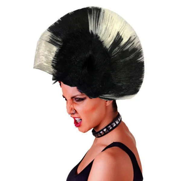 İthalat® Mohican Mohawk Punk Peruk - 70 li 80 li Yıllar Peruk Model 5
