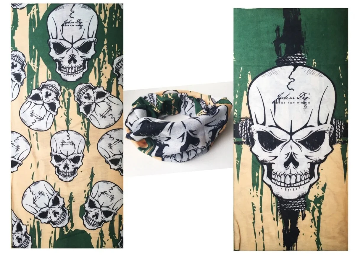 İthalat® Motorcu Boyunluk Baf Buff Bandana 25x48 cm Model 5