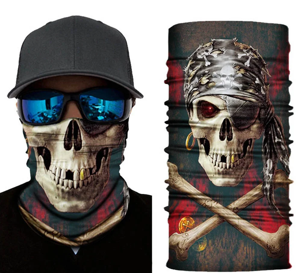 İthalat® Motorcu Boyunluk Baf Buff Bandana 25x48 cm Model 2