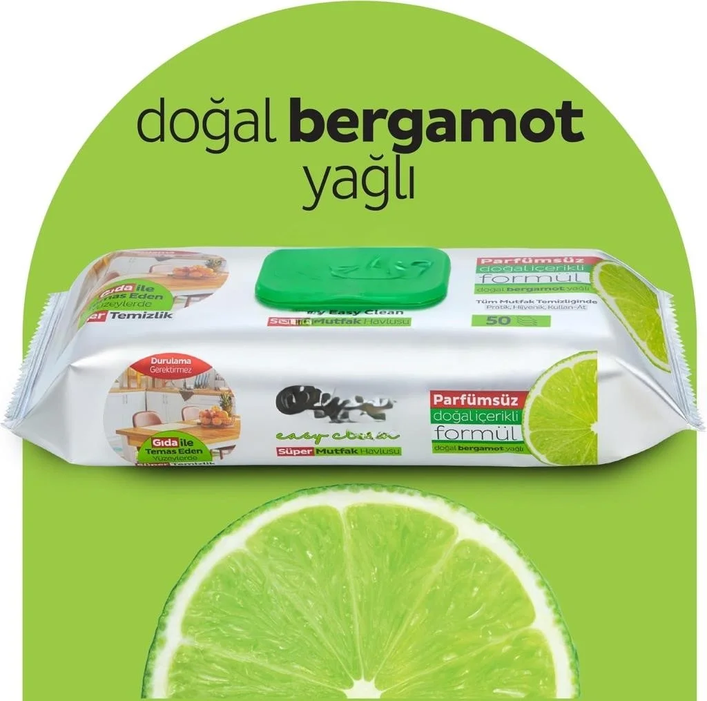 İthalat® Mutfak Temizlik Havlusu 50 Adet Bergamot