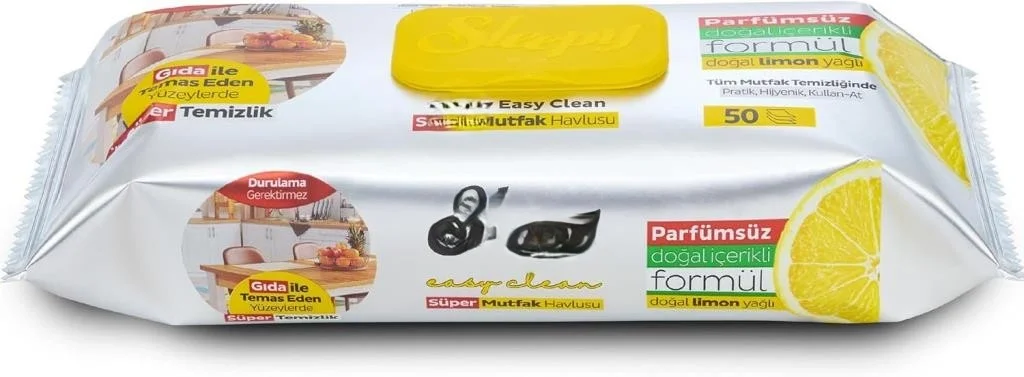 İthalat® Mutfak Temizlik Havlusu 50 Adet Limon