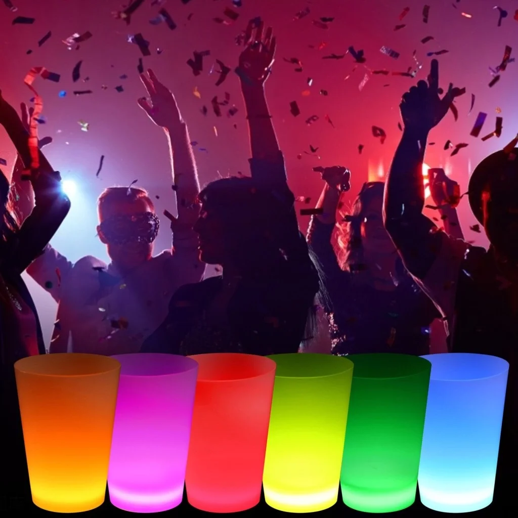 İthalat® Neon Parti Glow Bardak 1.5 oz Karışık Renk 1 Adet Tekli