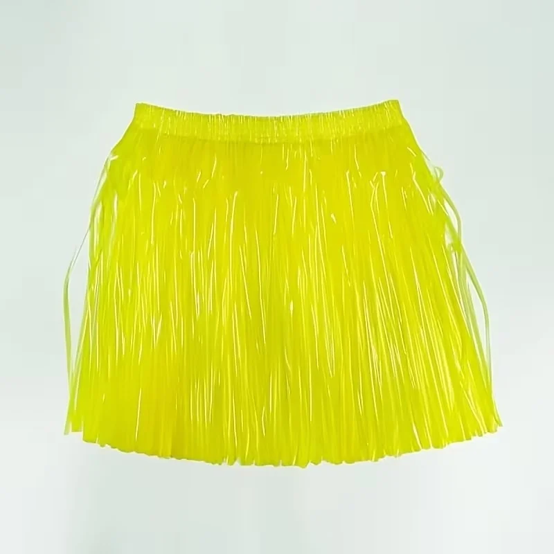 İthalat® Neon Sarı Hawaii Parti Eteği 40 cm