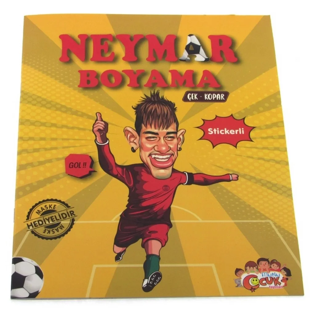 Neymar Çıkartmalı Maskeli Boyama Kitabı Neymar Çıkartmalı Maskeli Boyama Kitabı