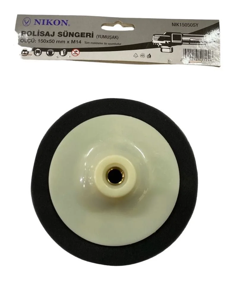 İthalat® Nikon 15050SY Polisaj Süngeri 150 mm Siyah Yumuşak
