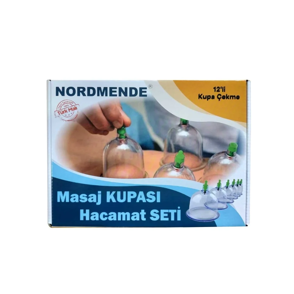 İthalat® Nordmende Hacamat Masaj Kupası 12&amp;#39;Li Set