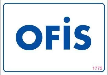 İthalat® Ofis Uyarı Levhası 17,5x25 KOD:1775