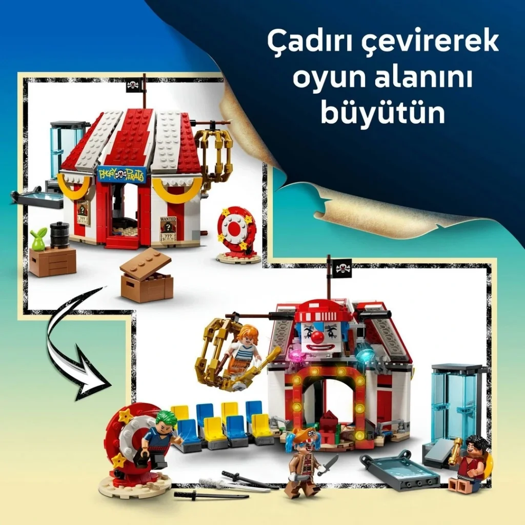 İthalat® ONE PIECE Palyaço Buggy'nin Sirk Çadırı 75637