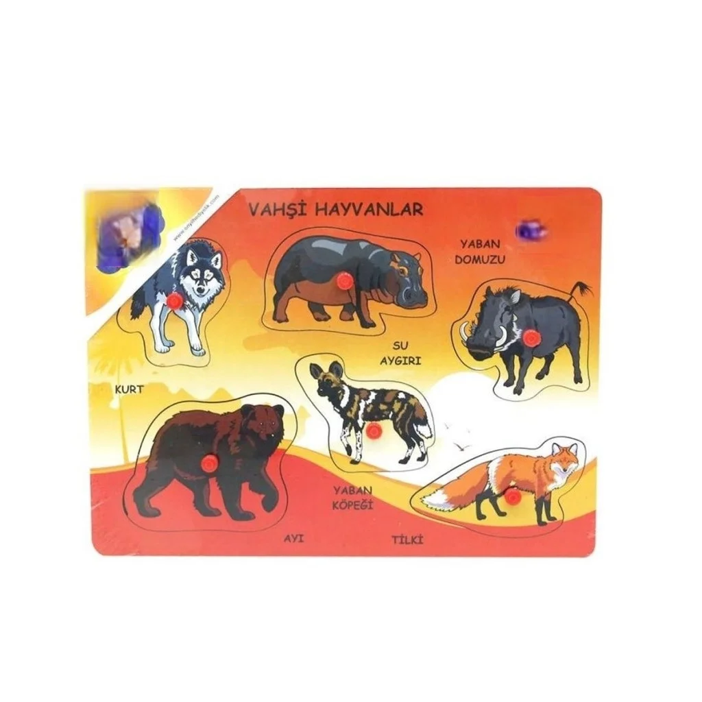 İthalat® ONY-135-136-137 AHŞAP TUTMALI VAHŞİ HAYVANLAR