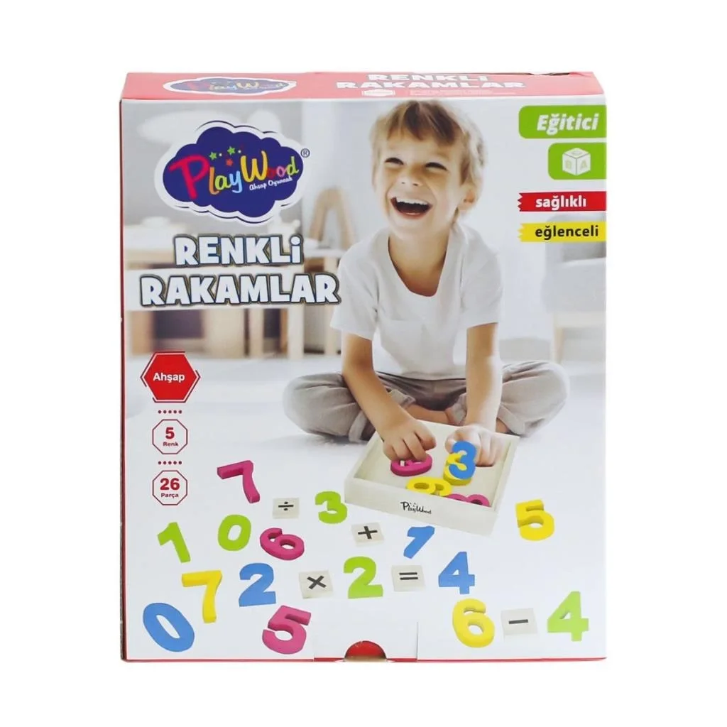 ONY-401 Ahşap Renkli Rakamlar 26 Parça -Onyıl Oyuncak ONY-401 Ahşap Renkli Rakamlar 26 Parça -Onyıl Oyuncak