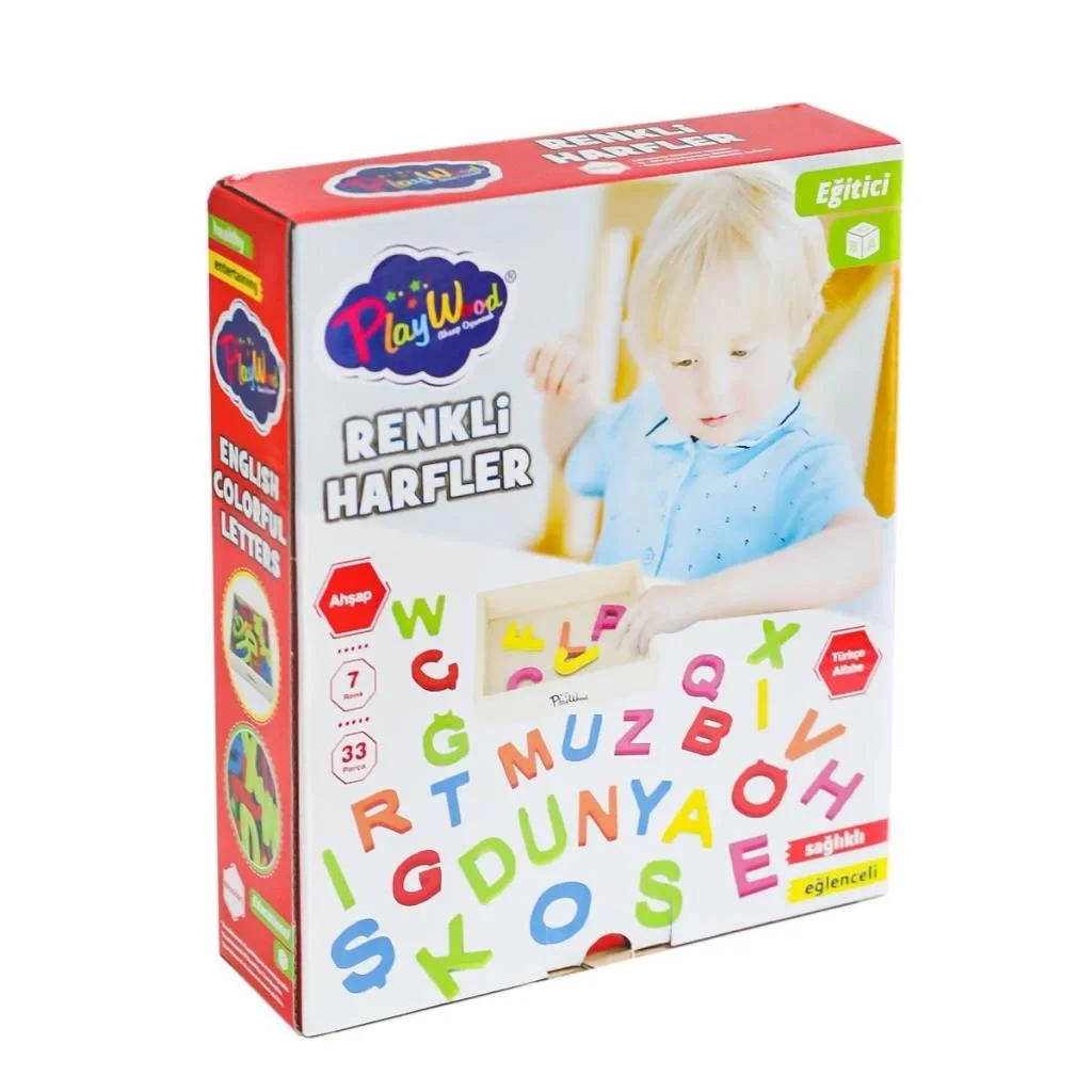 ONY-402 Ahşap Renkli Harfler 33 Parça -Onyıl Oyuncak ONY-402 Ahşap Renkli Harfler 33 Parça -Onyıl Oyuncak