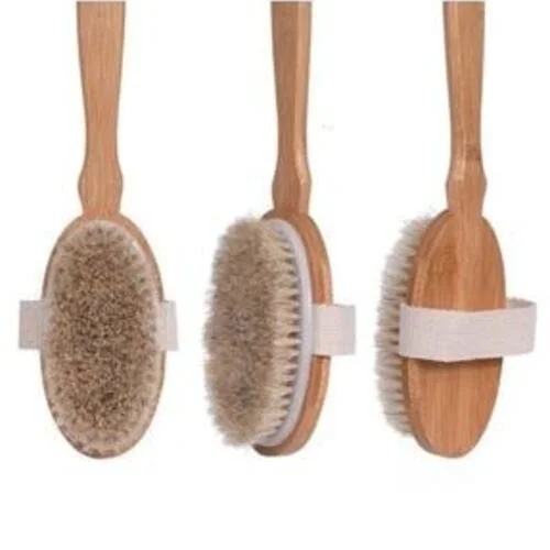 İthalat® Organik Doğal At Kılı Banyo Fırçası