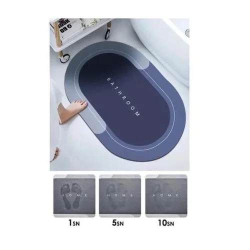 İthalat® Oval Süper Emici Banyo Paspası