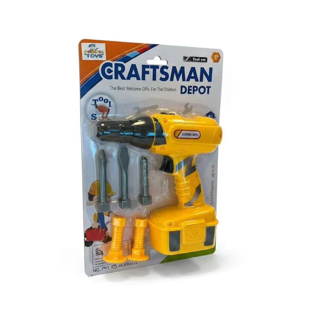 İthalat® OYUNCAK PİLLİ MATKAP SETİ