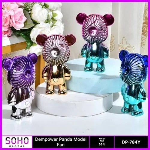 İthalat® PANDA MODEL MİNİ FAN 3 KADEMELİ