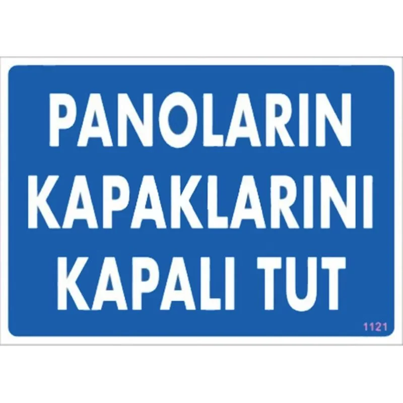 İthalat® Panoların Kapaklarını Kapalı Tut Levhası 25x35 KOD:1121