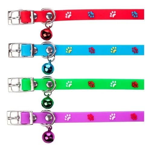 İthalat® Pati Figürlü Ayarlanabilir Silikon Kedi Tasması