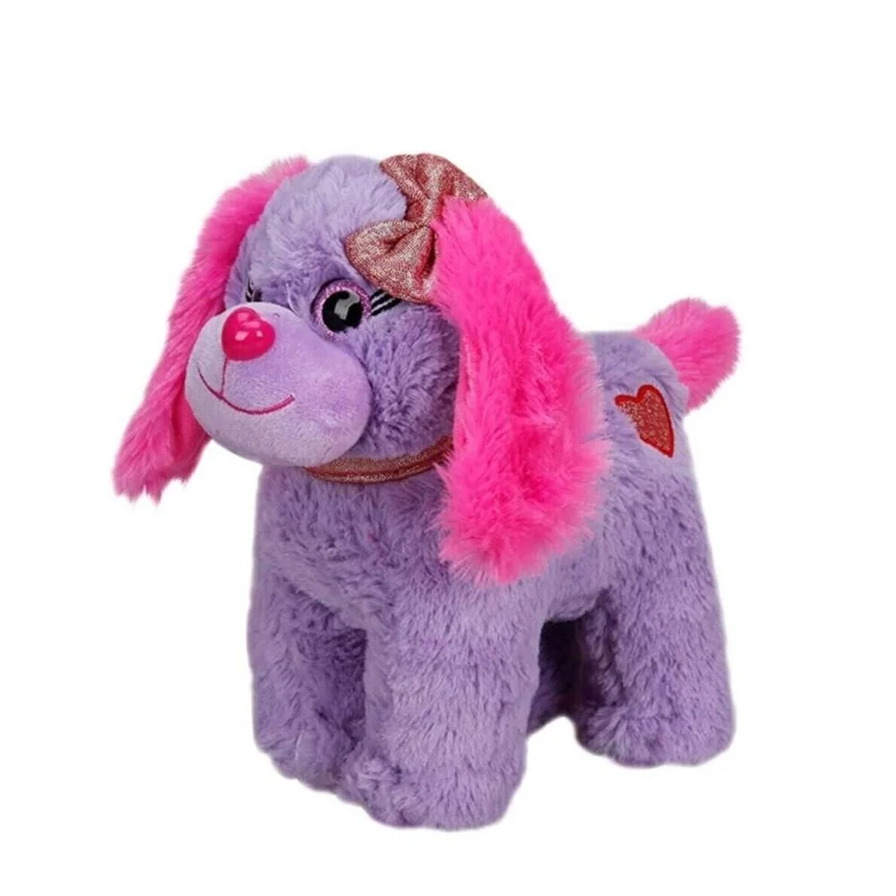 Peluş Köpek Oturan Renkli 25 Cm 1 Adet Fiyatıdır
