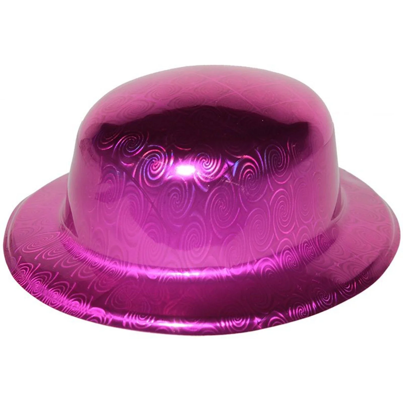 İthalat® Pembe Renk Hologramlı Plastik Yuvarlak Melon 27x24 cm İthalat® Pembe Renk Hologramlı Plastik Yuvarlak Melon 27x24 cm