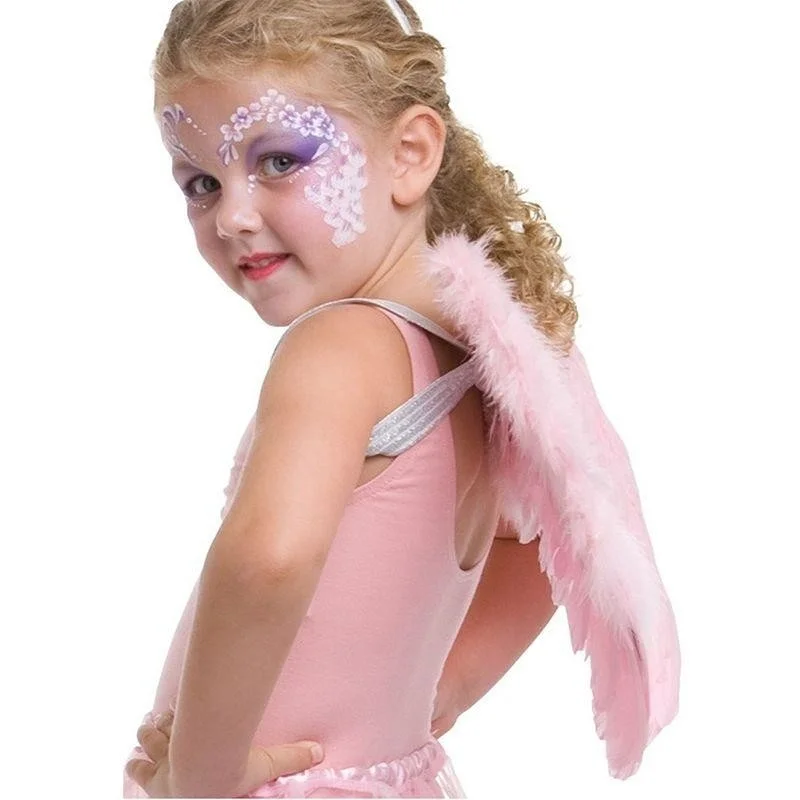 İthalat® Pembe Renkli Orta Boy Çocuk Melek Kanadı 40x60 cm