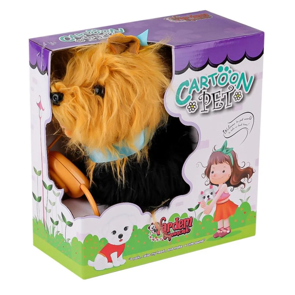 PFTB267 Yürüyen Tasmalı Peluş Köpek PFTB267 Yürüyen Tasmalı Peluş Köpek