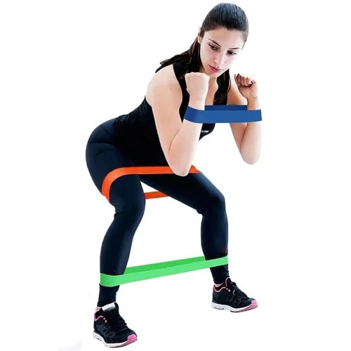 İthalat® Pilates Squat Aerobik Direnç Lastiği 5 Li Paket