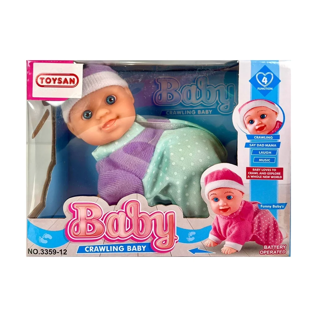 Pilli Emekleyen Sesli Bebek Pilli Emekleyen Sesli Bebek