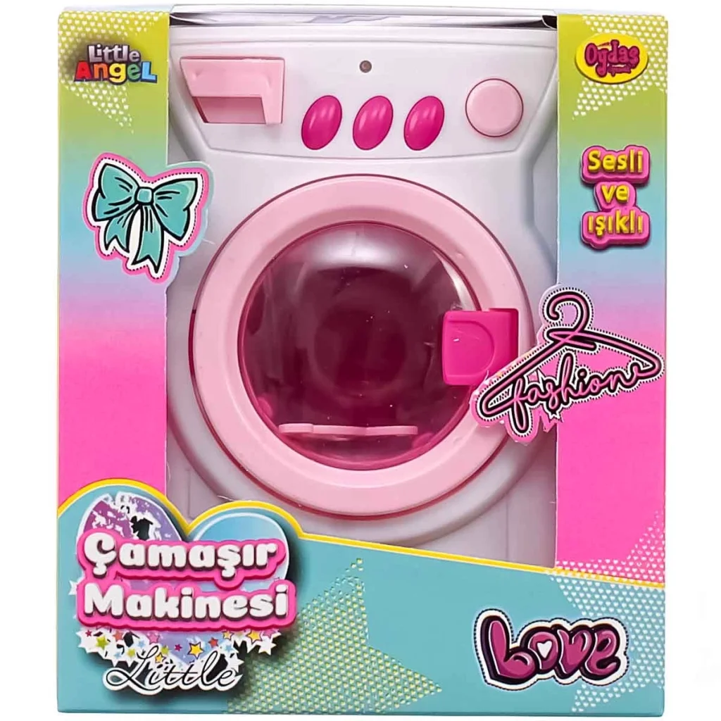 Pilli Işıklı ve Sesli Küçük Çamaşır Makinesi 02603 Pilli Işıklı ve Sesli Küçük Çamaşır Makinesi 02603