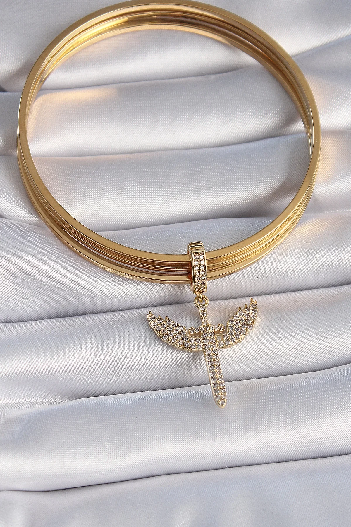İthalat® Pirinç Gold Renk Zirkon Taşlı Mikail Model Ajda Charm Fiyatı, Yorumları ve Özellikleri