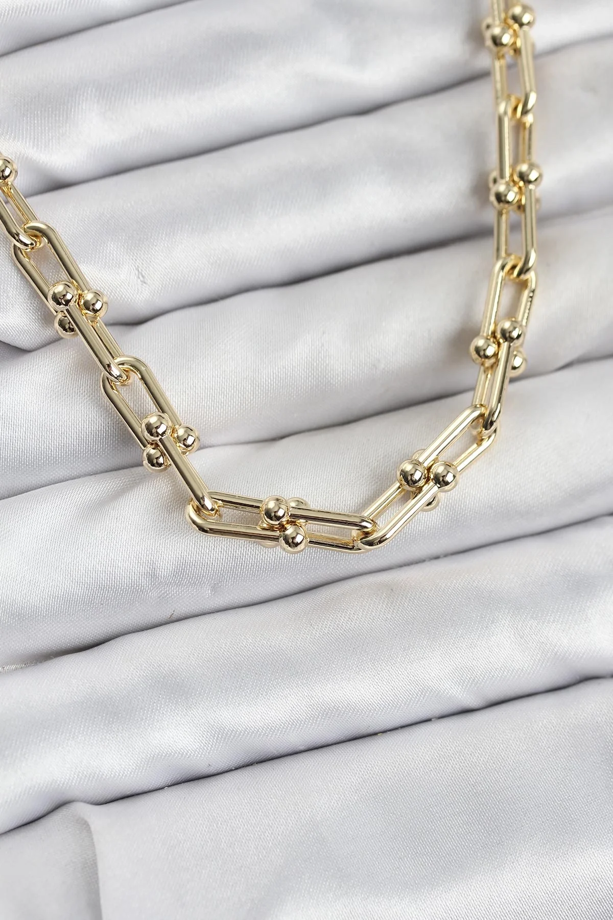 İthalat® Pirinç Gold Renk Tifani Model Kadın Kolye