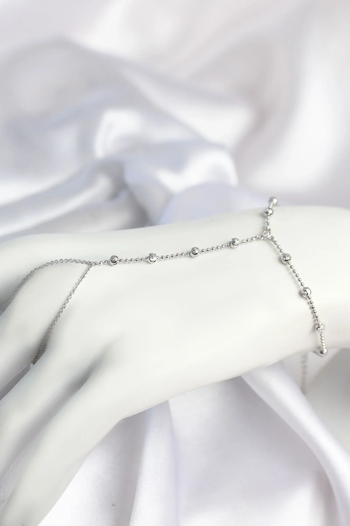 İthalat® Pirinç Gümüş Renk Dorika Model Kadın Şahmeran