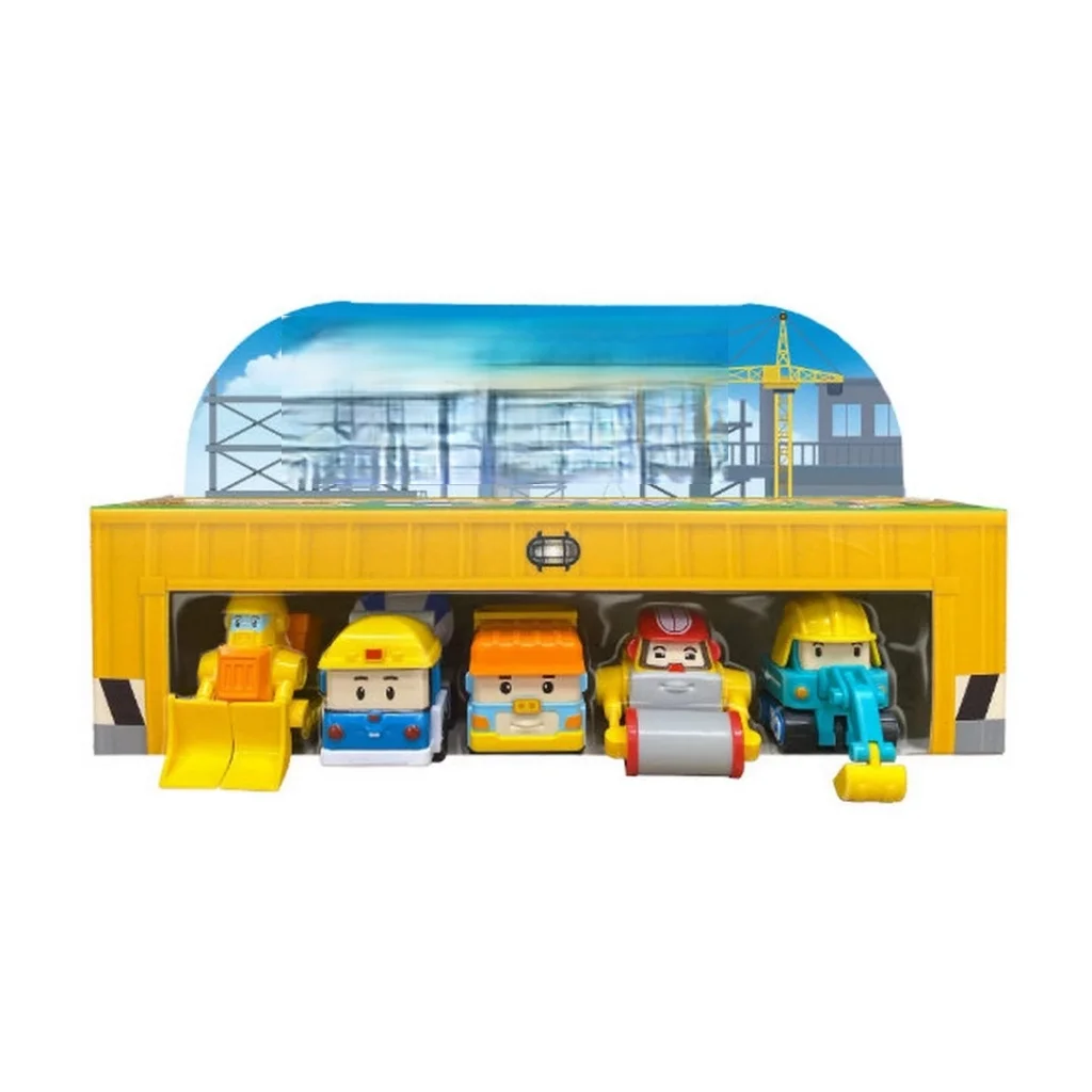 Poli Mini İnşaat Araçları 5'li Set Poli Mini İnşaat Araçları 5'li Set