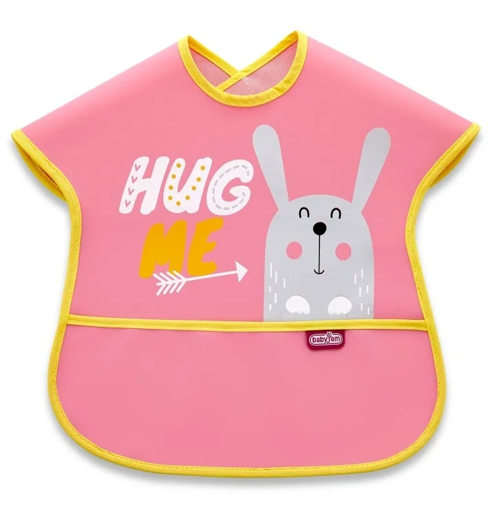 İthalat® Poli Muşamba Büyük Mama Önlüğü 029 Pembe