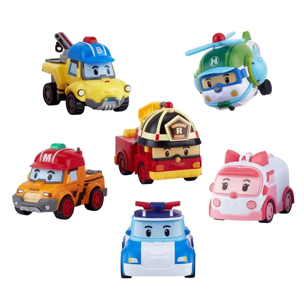 İthalat® POLI ZR-914 Robocar Poli Gogo Rescue Deluxe 6 Lı Set -