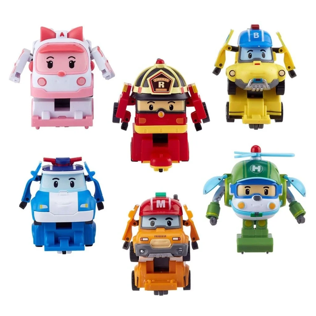 İthalat®  POLI ZR-915 Robocar Poli Quick Transforming Mini Rescue Deluxe Set