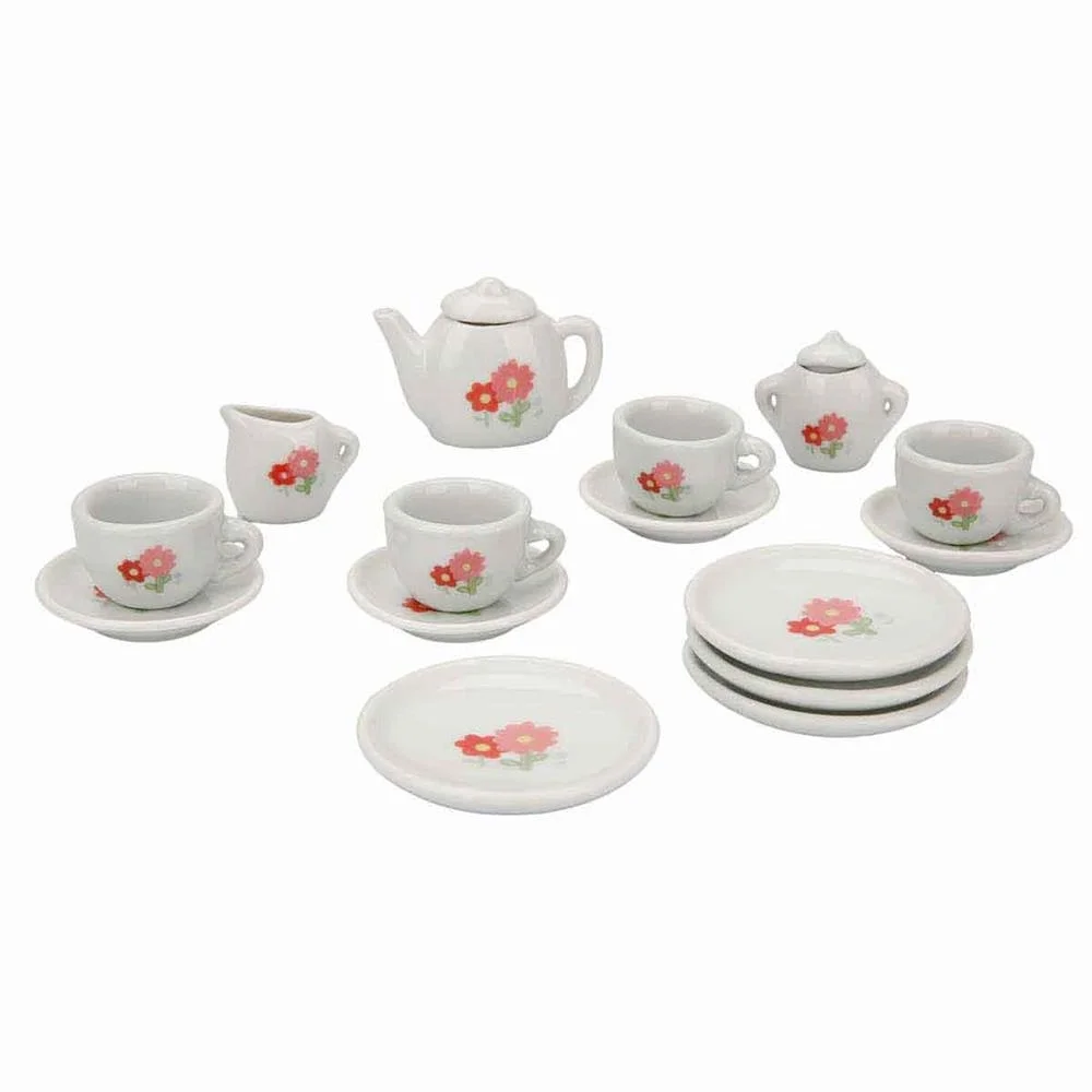 İthalat® Porselen Çay Takımı 17 Parça 1 adet
