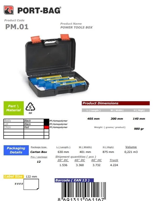 İthalat® PortBag PM01 Matkap Çantası Fiyatı, Yorumları ve Özellikleri