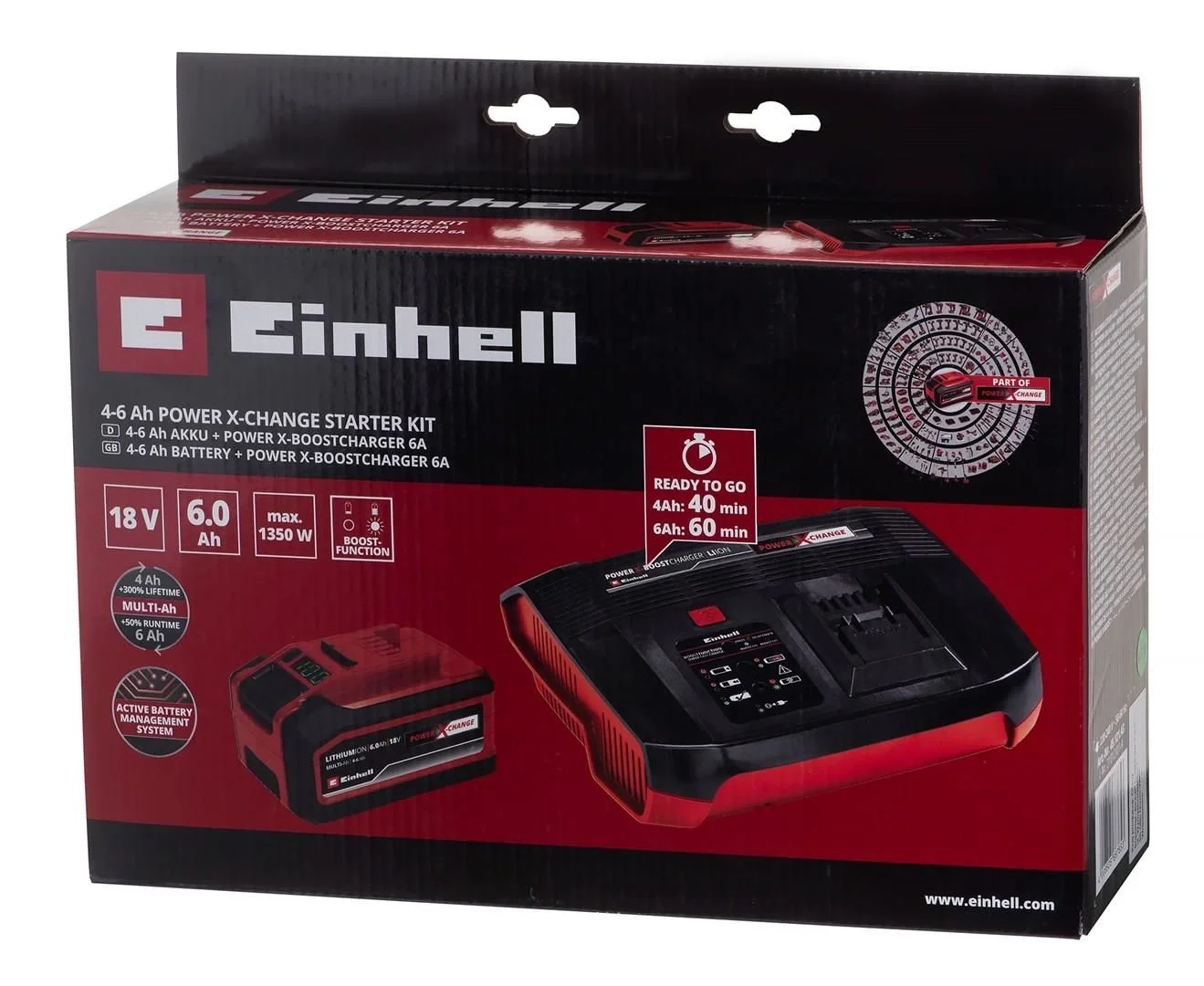 İthalat®  Power X-Change 4-6 Ah Akü ve Şarj Cihazı Seti