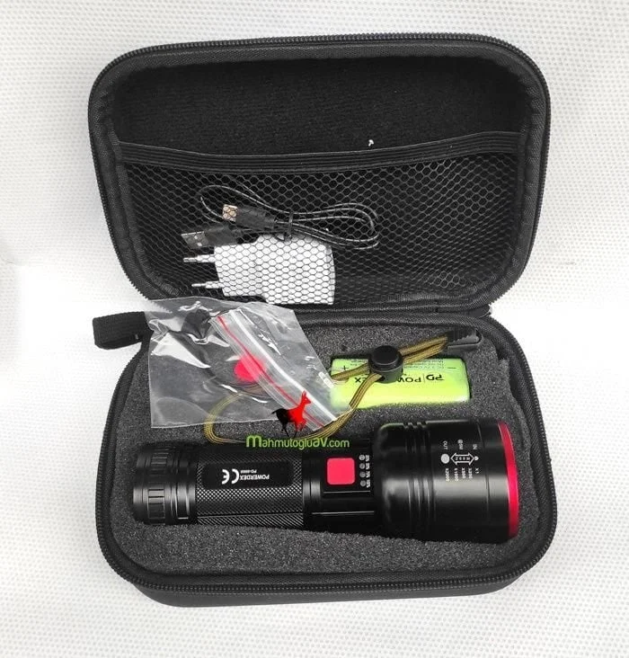 İthalat® Powerdeks PD-9000 Profesyonel Avcı Feneri