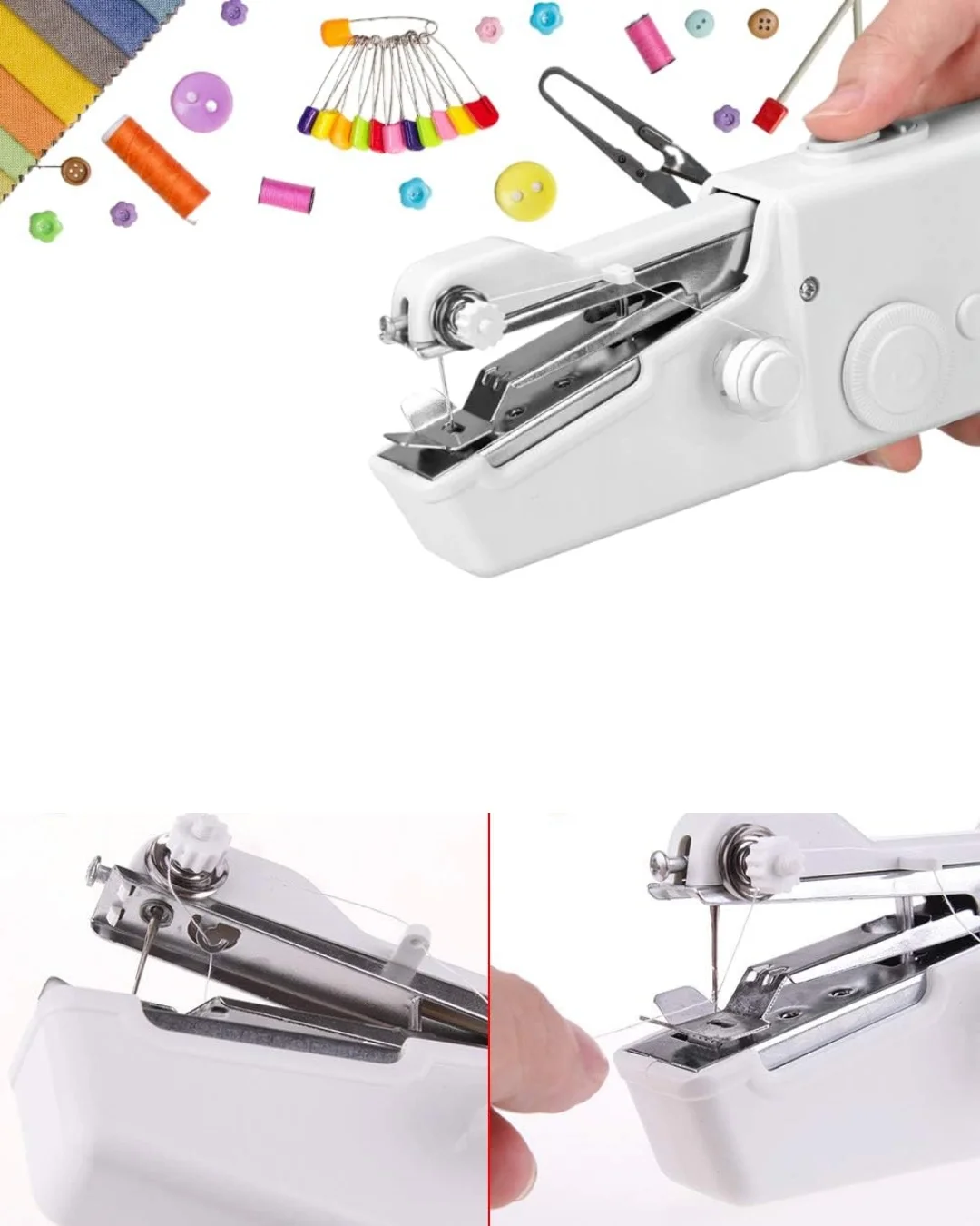 İthalat® Pratik Mini Dikiş Makinesi Yeni Başlayanlar İçin Taşınabilir