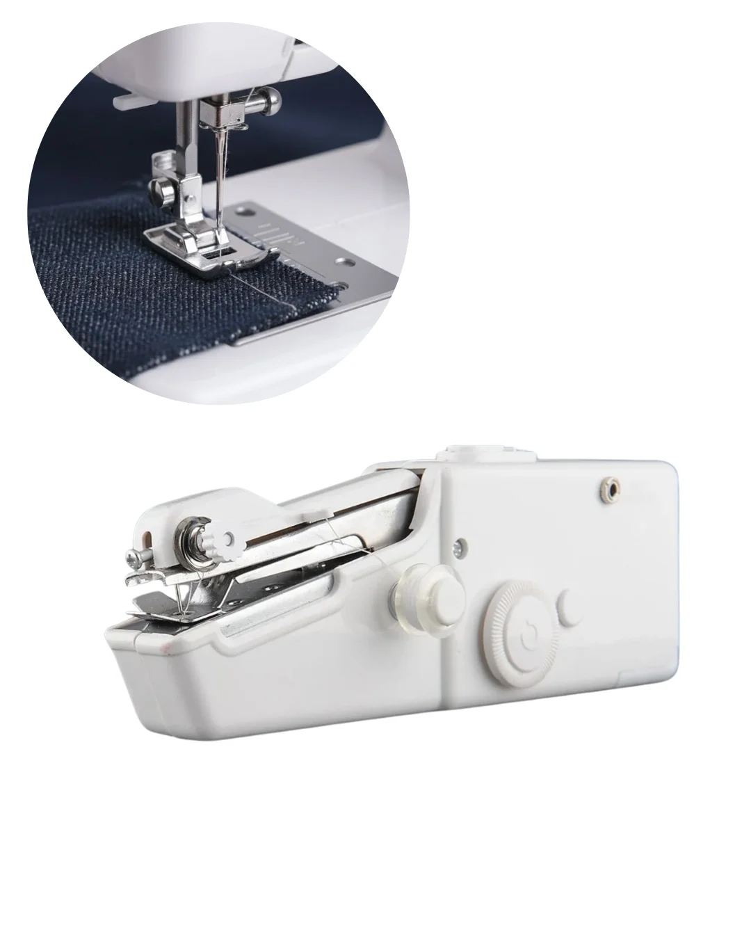 İthalat® Pratik Mini Dikiş Makinesi Yeni Başlayanlar İçin Taşınabilir