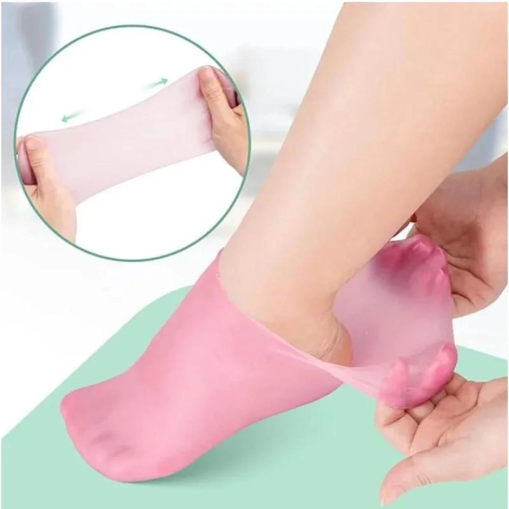 İthalat® Premium Silikon Nemlendirici Çorap | Evde SPA Etkili Ayak Bakımı