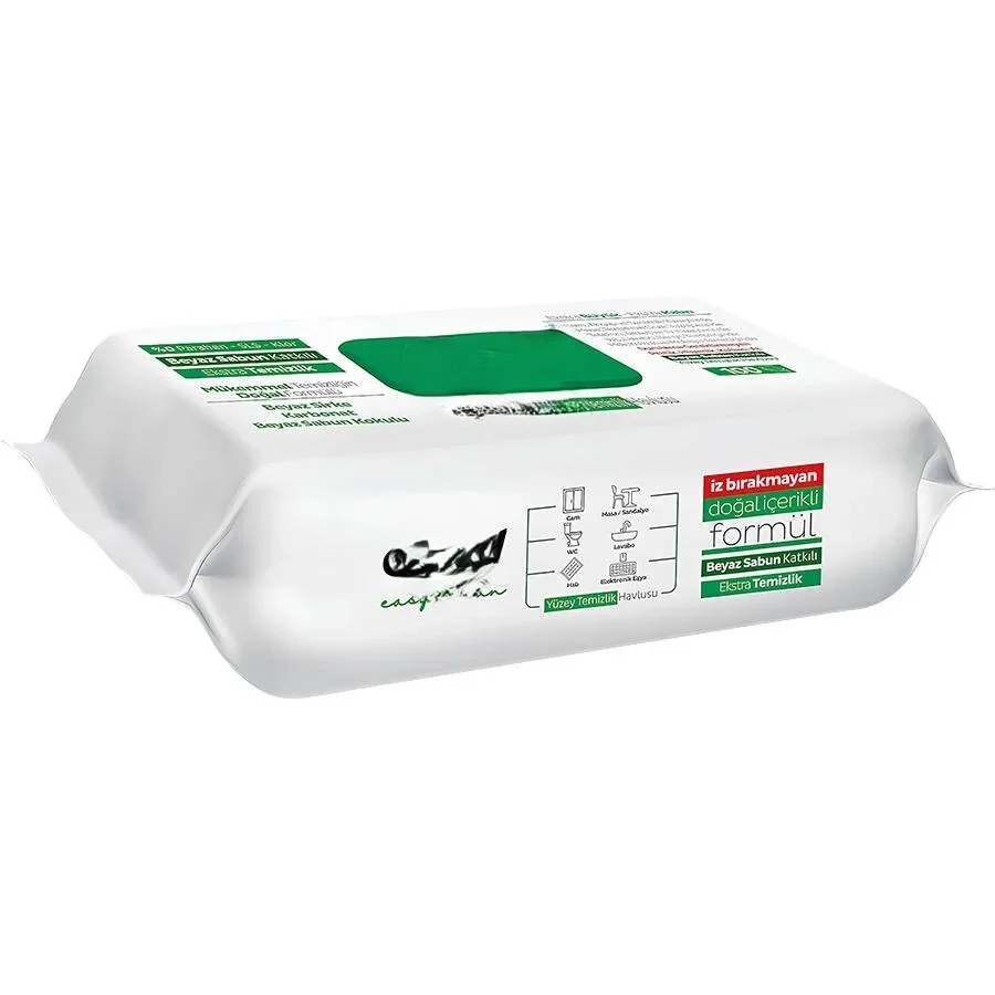 İthalat® Premium Yüzey Temizlik Havlusu 100 Adet Beyaz Sabun