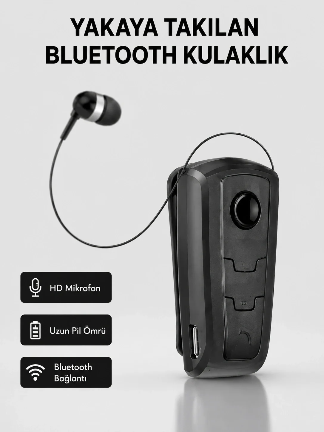 İthalat® Profesyonel Bluetooth Kulaklık – Hızlı Şarj, Çift Cihaz Desteği, Uzun Süreli Kullanım