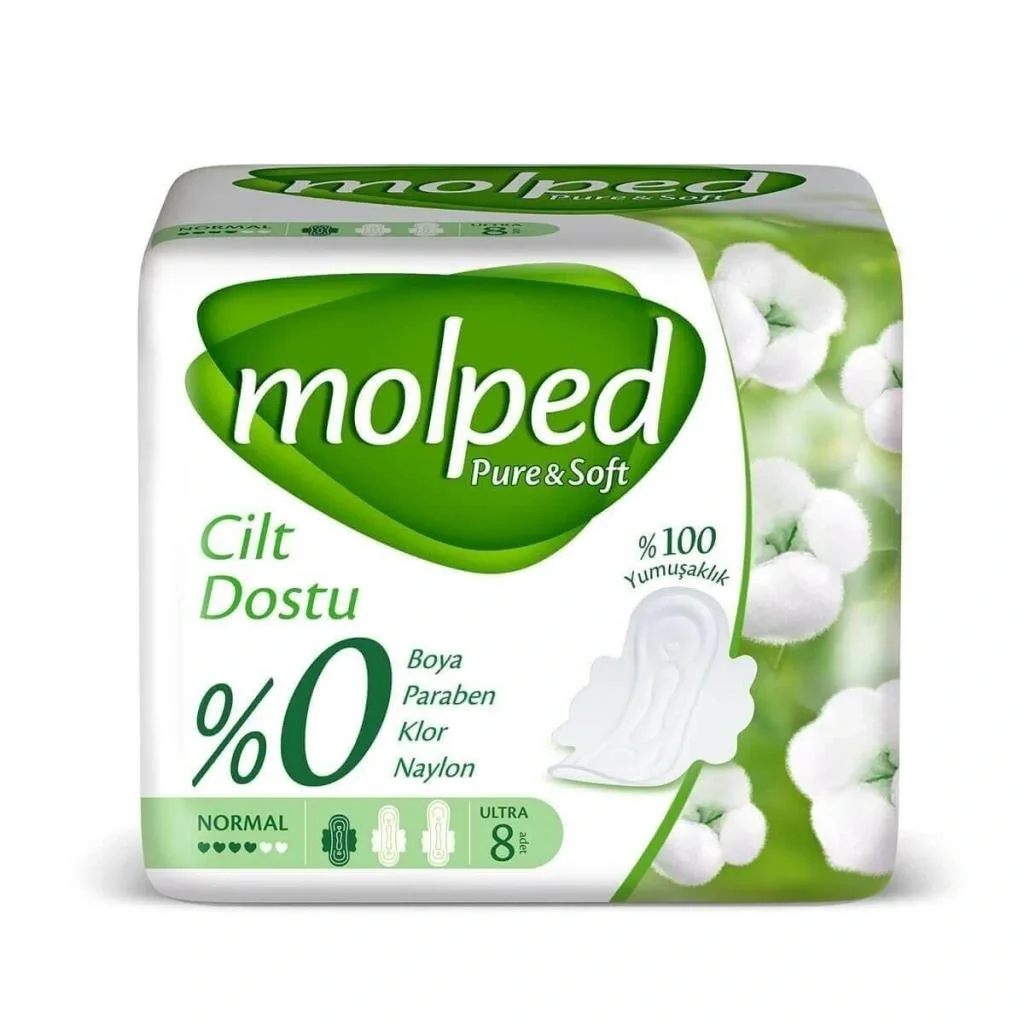 İthalat®   Pure&amp;Soft Normal Ped 8 Adet