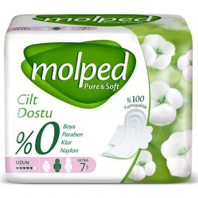 İthalat®   Pure&amp;Soft Uzun Ped 7 Adet
