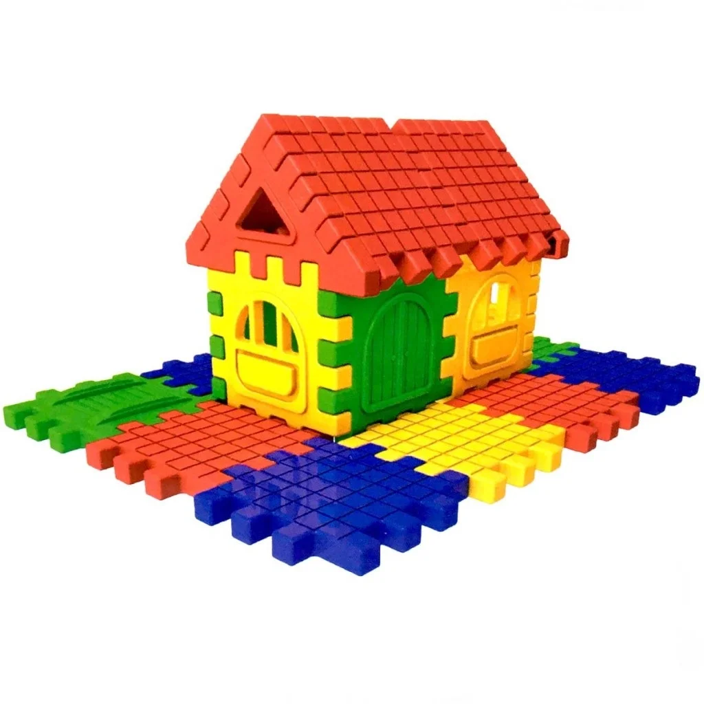 İthalat® Puzzle City 3D Yapı ve Tasarım Blokları 64 Parça