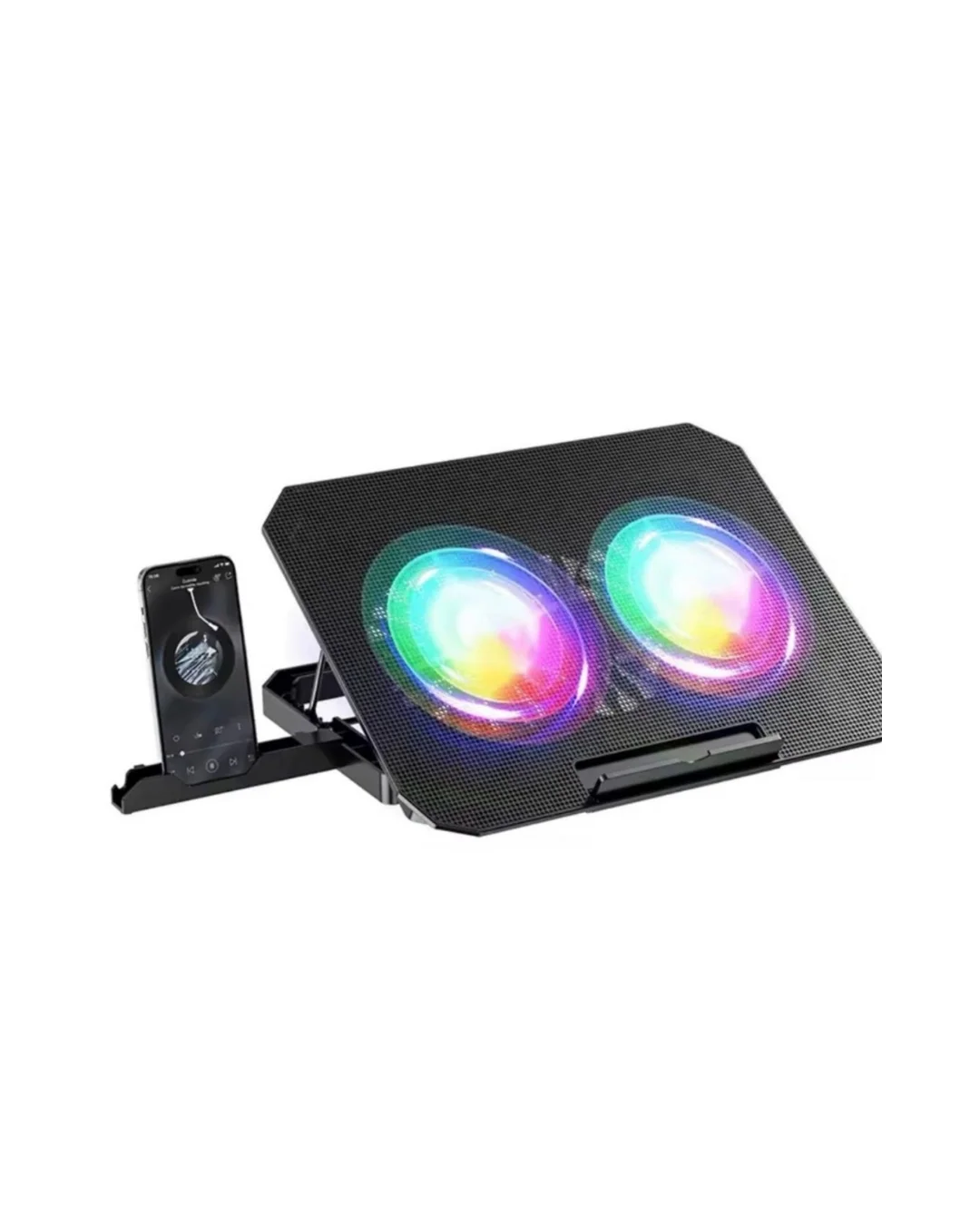 İthalat® RGB Fanlı Laptop Soğutma Standı USB Girişli Notebook Yükseltici